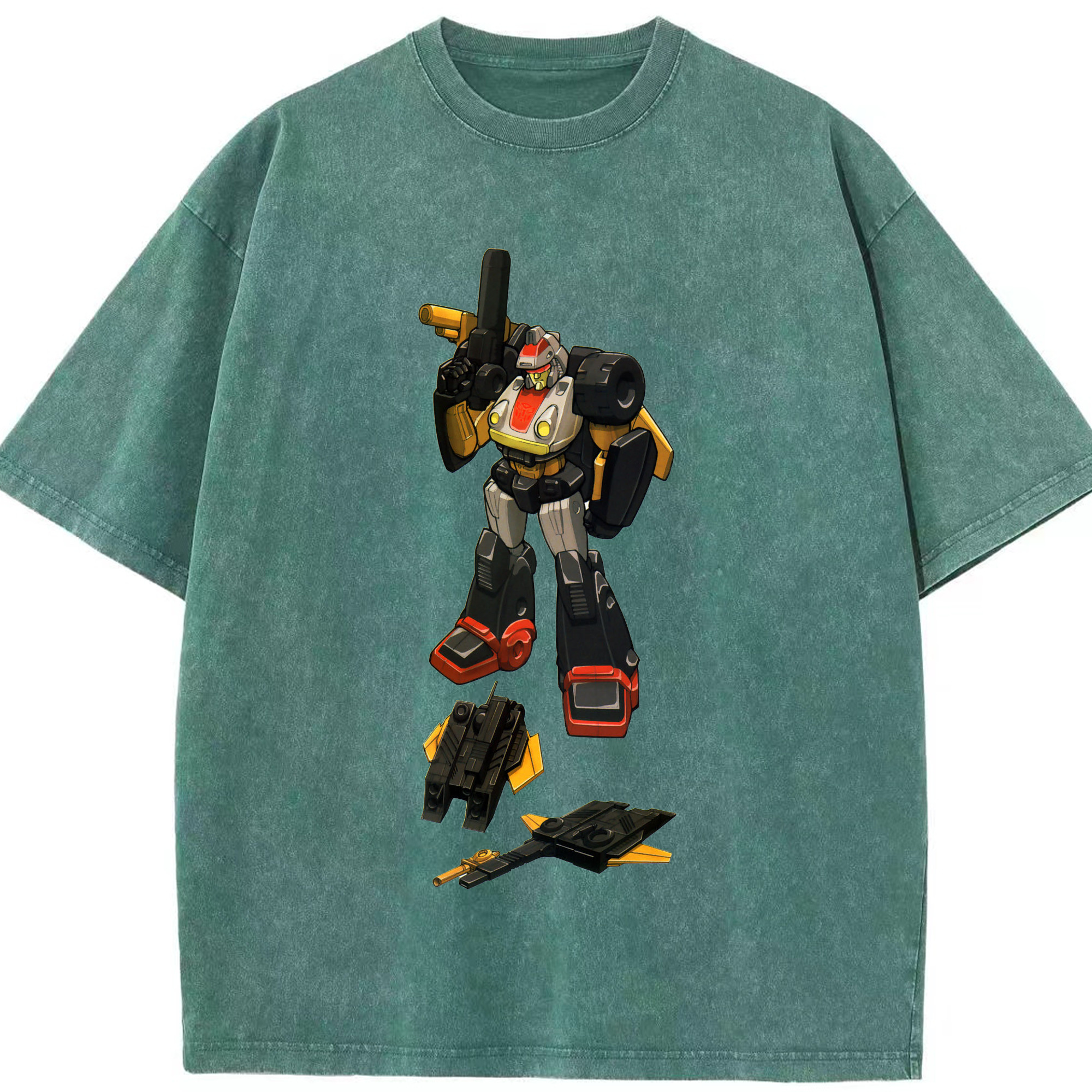 （画像用）  綿100% ヴィンテージ風 半袖Tシャツ（フロントプリント）